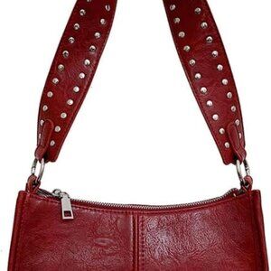 Women Small Shoulder Bags Retro Red Purse Stylish Crossbody Bag Cute Purse Handb